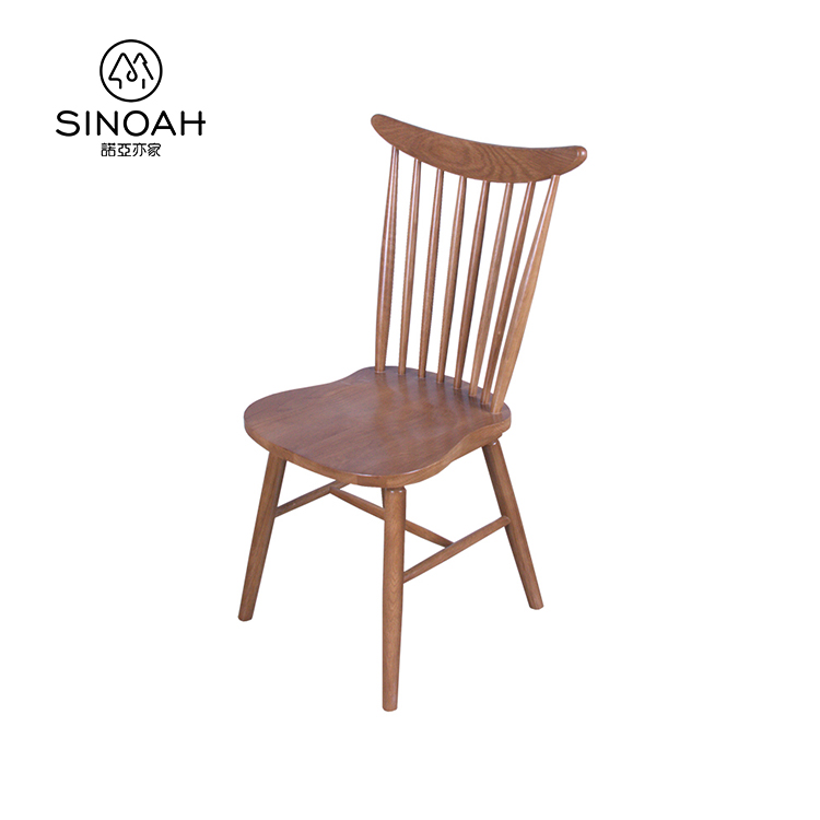 Windsor Chair aus dunkler Eiche mit Schwertrücken