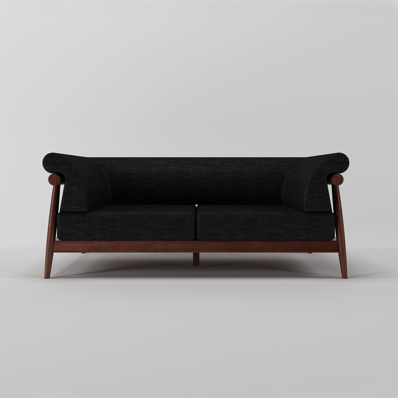 Rustikales Sofa Milano aus Eichenholz