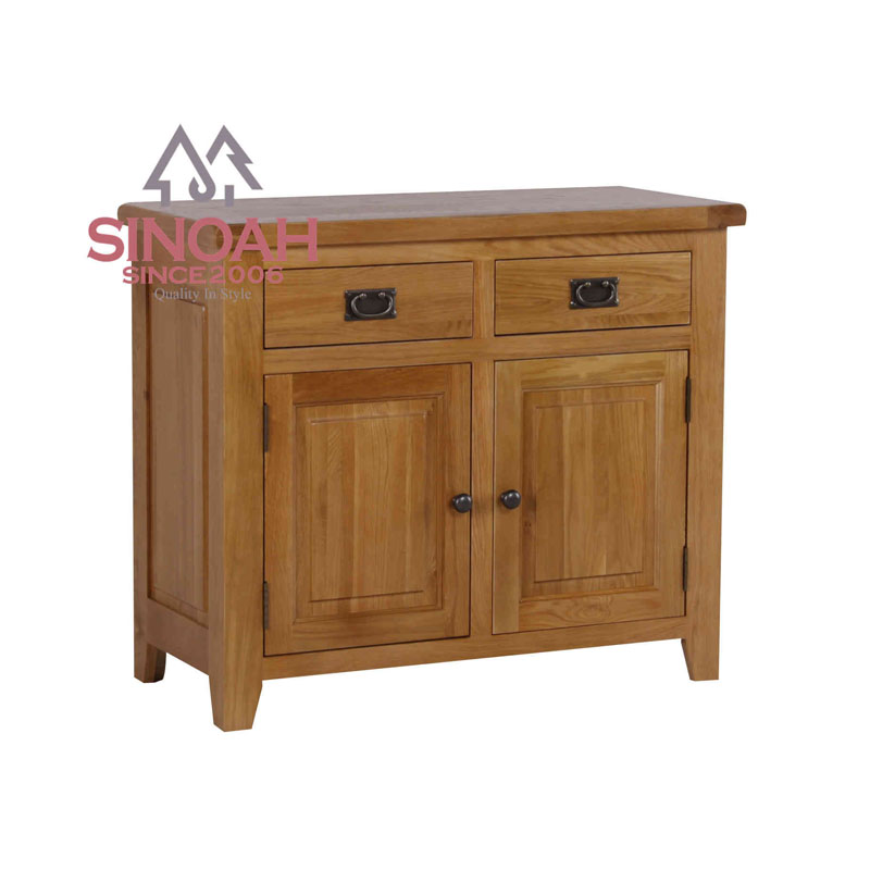 Rustikales Sideboard aus Eiche mit 2 Türen